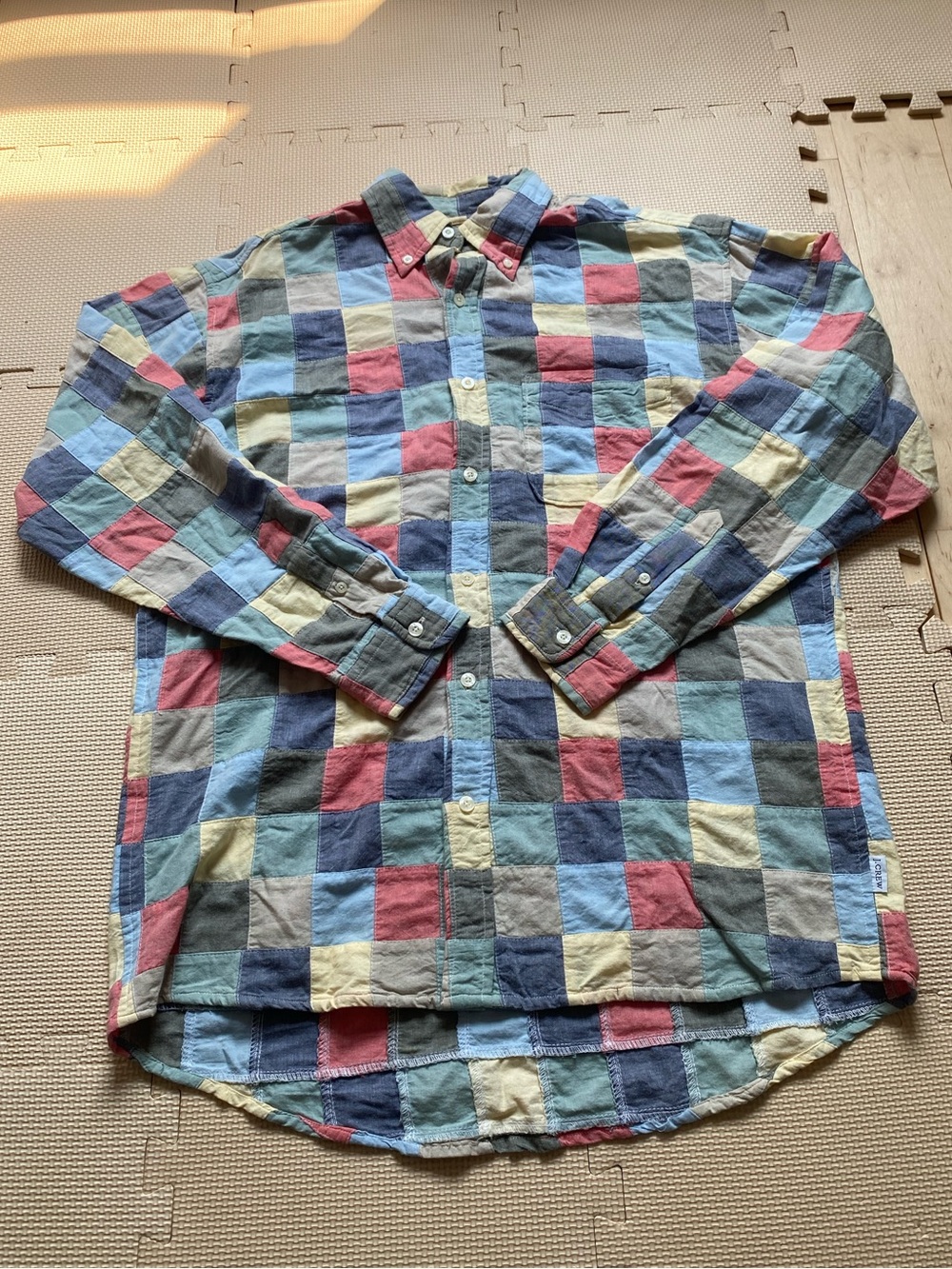 Jcrew Vintage Multicolor Patchwork Button-Down Shirt Size S